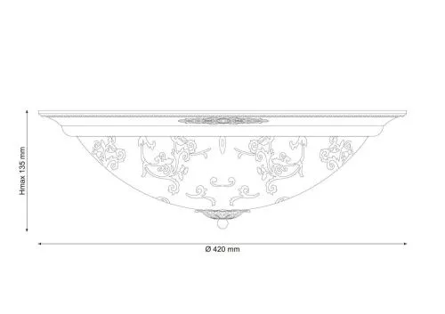 Потолочный светильник Lucia Tucci Lugo 142.3 R40 Brown  фото 3