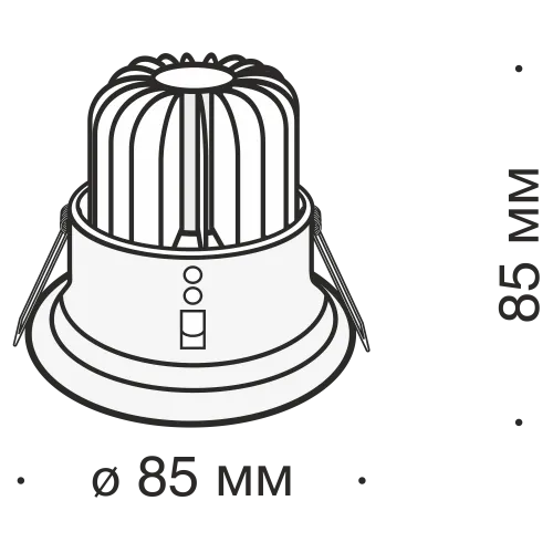 Встраиваемый светильник Technical DL034-2-L8W  фото 4