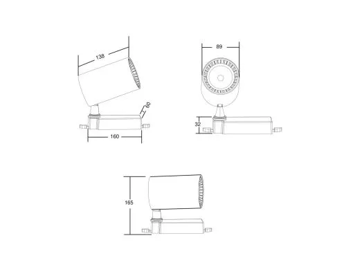 Трековый светильник Technical TR029-3-30W3K-B  фото 4