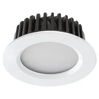 Ввстраиваемый светодиодный светильник SONEX Drum 357600 алюминий белый 