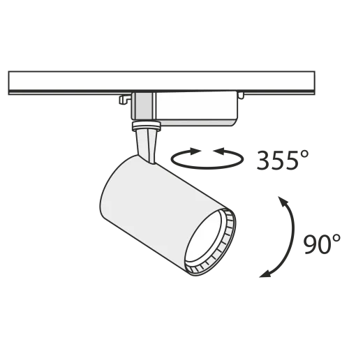 Трековый светильник Technical TR003-1-12W3K-W  фото 6