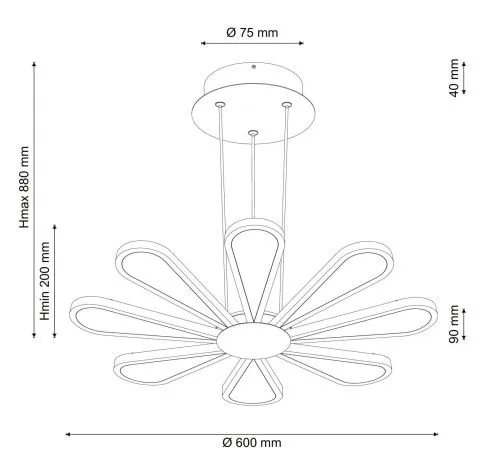 Подвесная люстра Lucia Tucci Miracoli 200.8 LED  фото 3